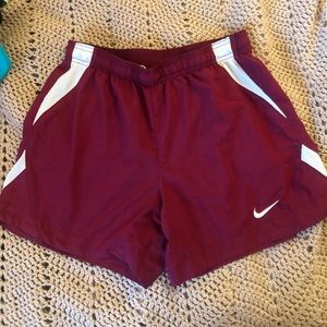 nike dry fit track running shorts